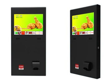 15, 17 Inch Multi Media Information Access Led Monitor Coupon Printing Wall Mounted Kiosks