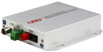 Bi-direction 1 Channel Video / Audio / Data Fiber Optic Transceiver 100m 75Ω Impedance