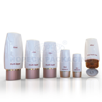 Low Density Polyethylene with Screw Cap Flat Plastic Tottle Bottle