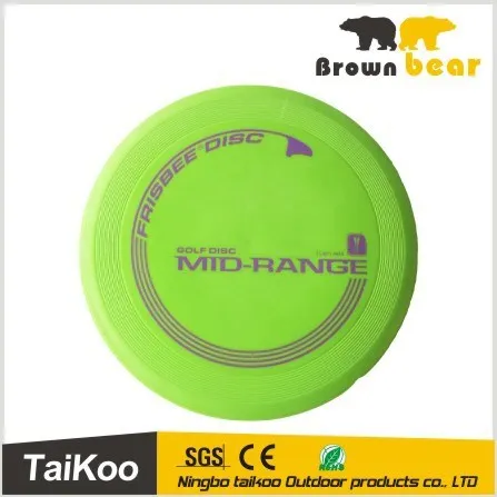 green rubber frisbee with ajustable gram