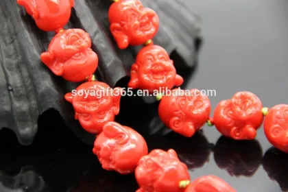Women Red Buddha Beads bracelet Buddha head bracelets Lucky Fortune Jewellery