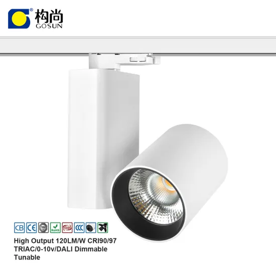 Flicker-Free CRI90 Single Phase Track Light with Fast Heat Dissipation and Anti-Glare Design (20W/32W/42W/52W)