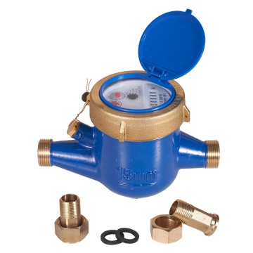 15MM Rotary-vane Dry Dial Class C High Accuracy Brass Water Meter