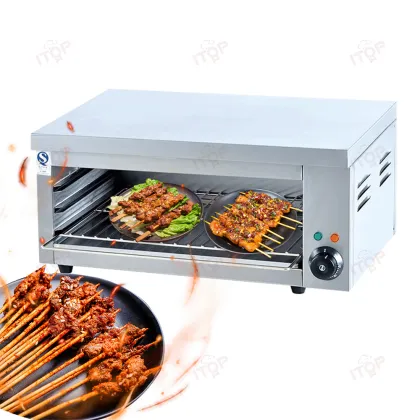 Big Commercial Countertop Gas Grill Salamander Machine