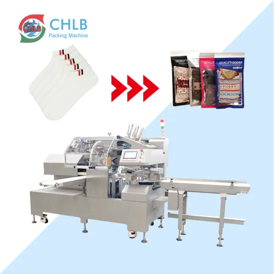 High Speed Automatic Socks Packing Machine for Premade Bag Packaging