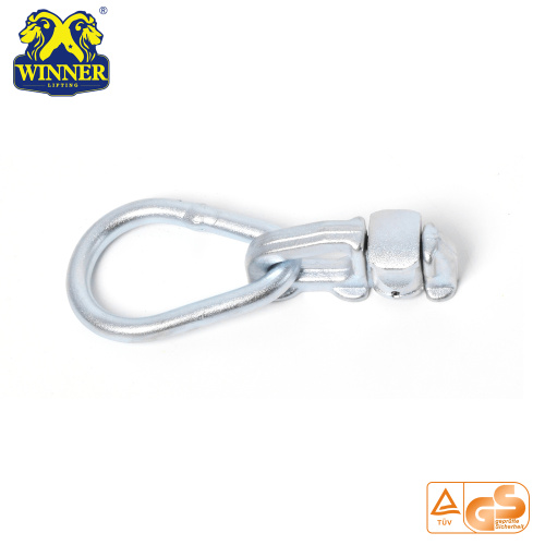 Top Quality Zinc Plated Double Stud Fitting With Oval Ring