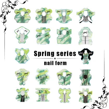 Gelsky Nail Form Sticker Art: UV Gel & Acrylic Nail Extension Guide