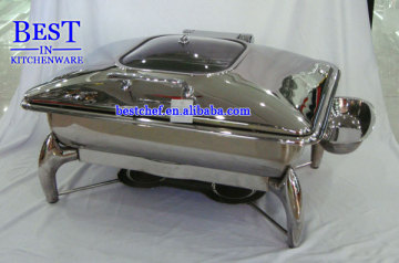 chafing dish with glass window lid