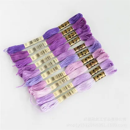 Wholesale Polyester Cross Stitch Embroidery Thread - 100 Color Options