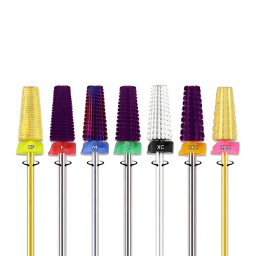 Professional 5-in-1 Carbide Nail Drill Bit - 3/32 Inch Shank for Quick Acrylic Removal