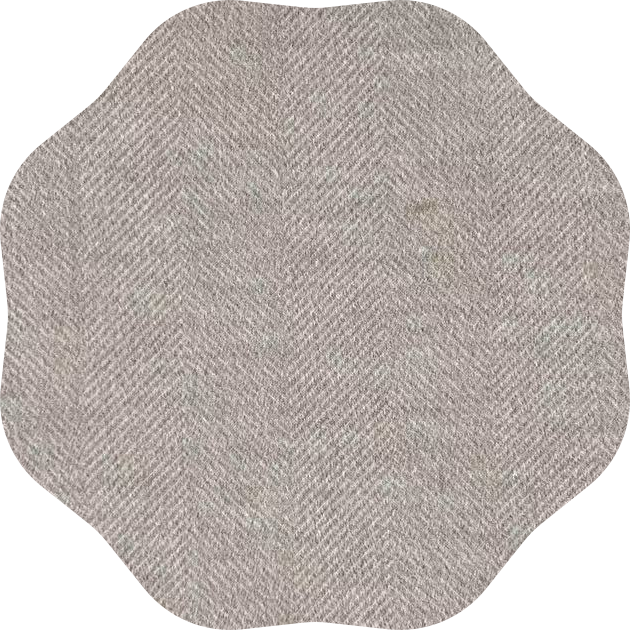 Needle punched wool polyester blend fabric