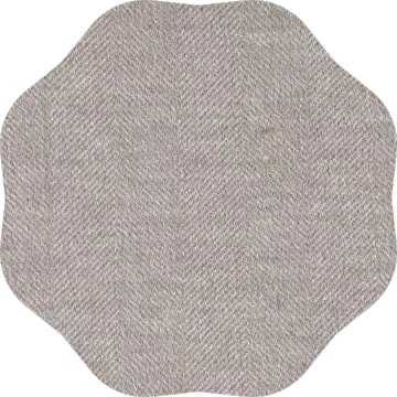 Needle punched wool polyester blend fabric
