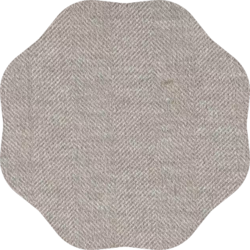 Needle punched wool polyester blend fabric