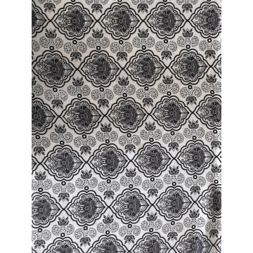 Tecido de impressão Black &amp; White Rayon Challis 32S