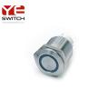 Yeswitch 16mm sakelar tombol tekan logam anti-vandal