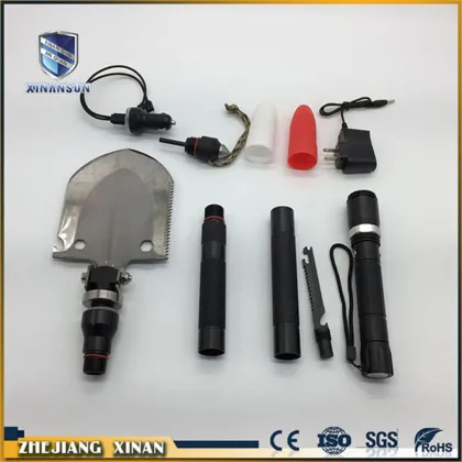 survival cold waterproof led custom steel shovel