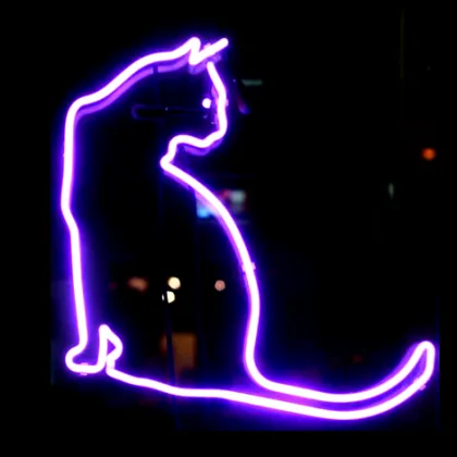 cat neon light sign led