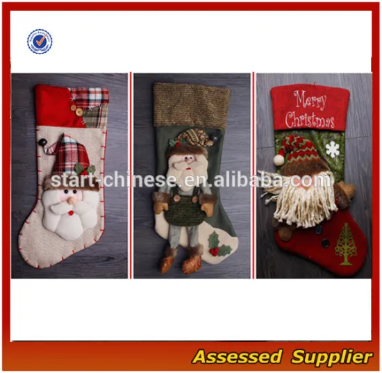 2015 New Style Christmas Sock/ Santa Socks/3d Funny Christmas Socks/Christmas Cozy Sock AL19
