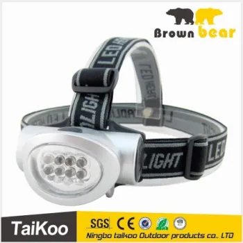 8 led aaa batteries led hiking headlamp