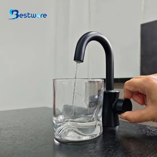 Stainless Steel Sushi Restaurant Faucet with Black Finish