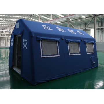 Tenda inflável de oxford azul escuro