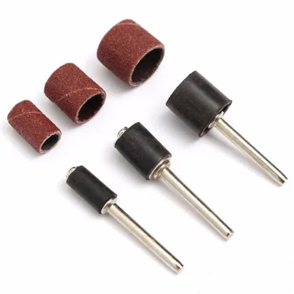 Nail Drill Bits and Sanding Bands for Pedicure Dremel Drill Rotary Tools (1/2, 3/8, 1/4 Inch)