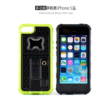 Multifunctional Mobile Phone Case with Dropproof Material for iPhone 5s
