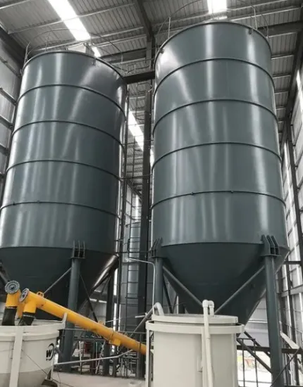 Corrugated silo and hopper