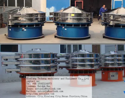 CE Delicate swinging vibration screen for bakelite powder