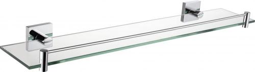 Wall Mount Bath Glass Shelf Polished Chrome Finish