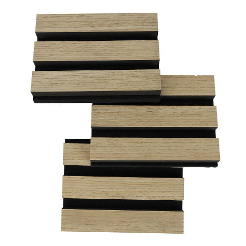 Natural Wood Slat Acoustic Panel Interior white oak natural wood slat acoustic panel Factory