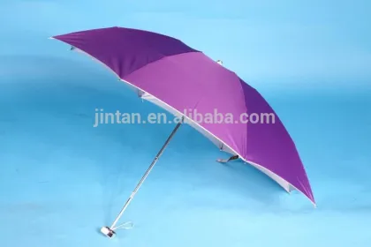 advertising UV protection Pongee fabric folding sun and rain umbrella