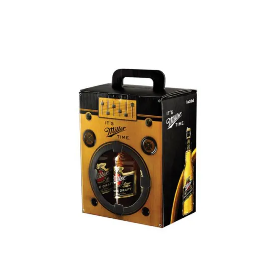 Custom Printed Six Pack Corrugated Paper Beer Boxes