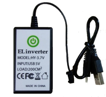 Onduleur de batterie au lithium DC5v pour le fil EL, le panneau et le ruban: Amélioration de l'éclat dans l'obscurité