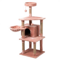 Eco Friendly Luxury Cat Scratcher Board Particle Board Indoor Climbing Tower Multi Tier Activity Center Recyclable Surface