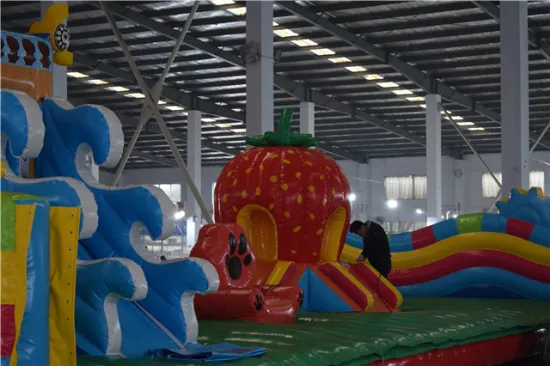 Customized High quality New design slide jumping castle inflatable for kids