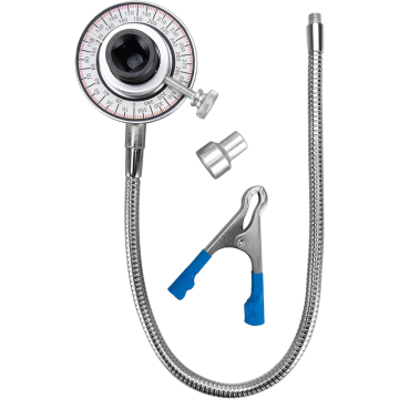 360 Degree Adjustable 1/2" Drive Torque Angle Gauge with Flexible Arm