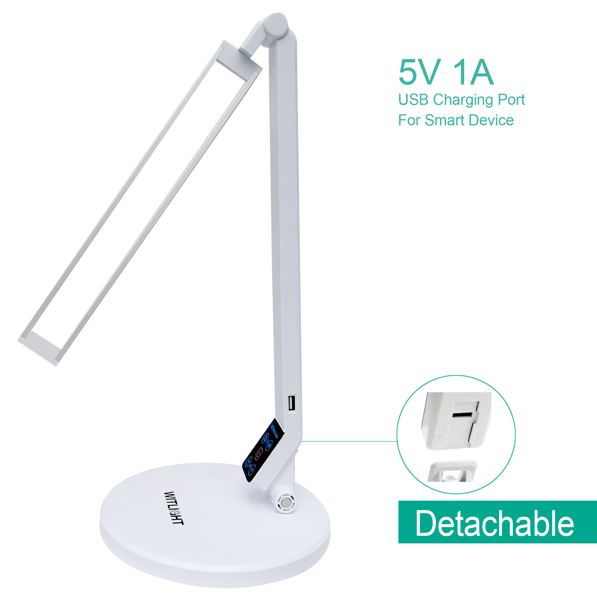 ABS LED Lamp Desk Color Temperature Adjustable 