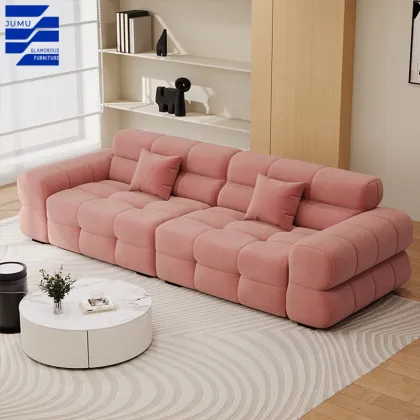 Modern Luxury Reclining Modular Sofa with Lazy Lounge Feature