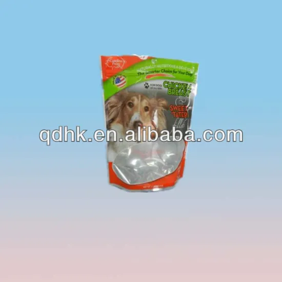 zipper bag pet food stand up pouch/metalized stand up pouch