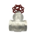 Válvula de puerta roscada femenina de acero inoxidable de precio barato