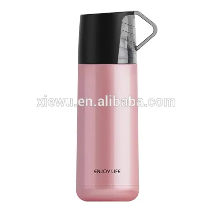 350ml wholesale bottled water thermos vacuum flask with a cup lid