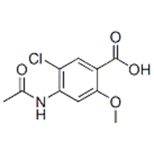 4-Asetamino-5-Kloro-2-Metoksil Benzoik Asit CAS 24201-13-6