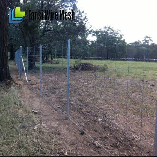 Wrought Iron Sheep and Goat Galvanized Woven Wire Mesh Fence