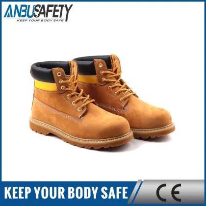 Brown Leather Goodyear Safety Working Boots / Shoes