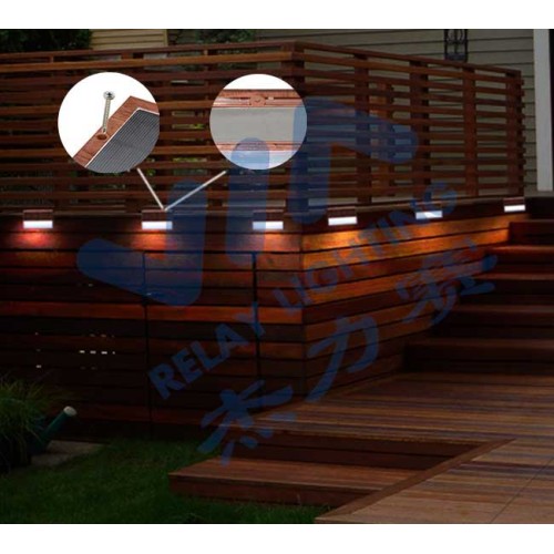 outdoor solar fence light ip44