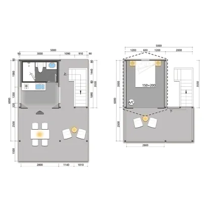 2 Story Glamping Outdoor Camping Tent