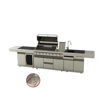 Custom Gas Grill Outdoor Stainless Steel Portable BBQ Kitchen Cabinet