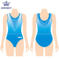 Aangepaste kleurrijke oefendans maillots gymnastiek