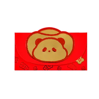 Joytop 102632 Wholesale Lucky Panda Red Envelope Set of Four